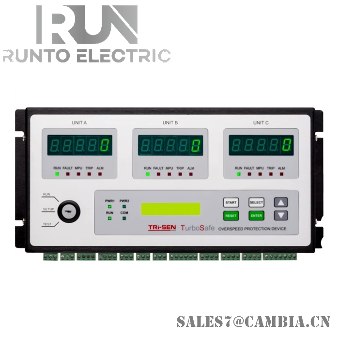 Tri-Sen Turbosafe 1000048-001 Triplicated Electronic Overspeed Trip Device