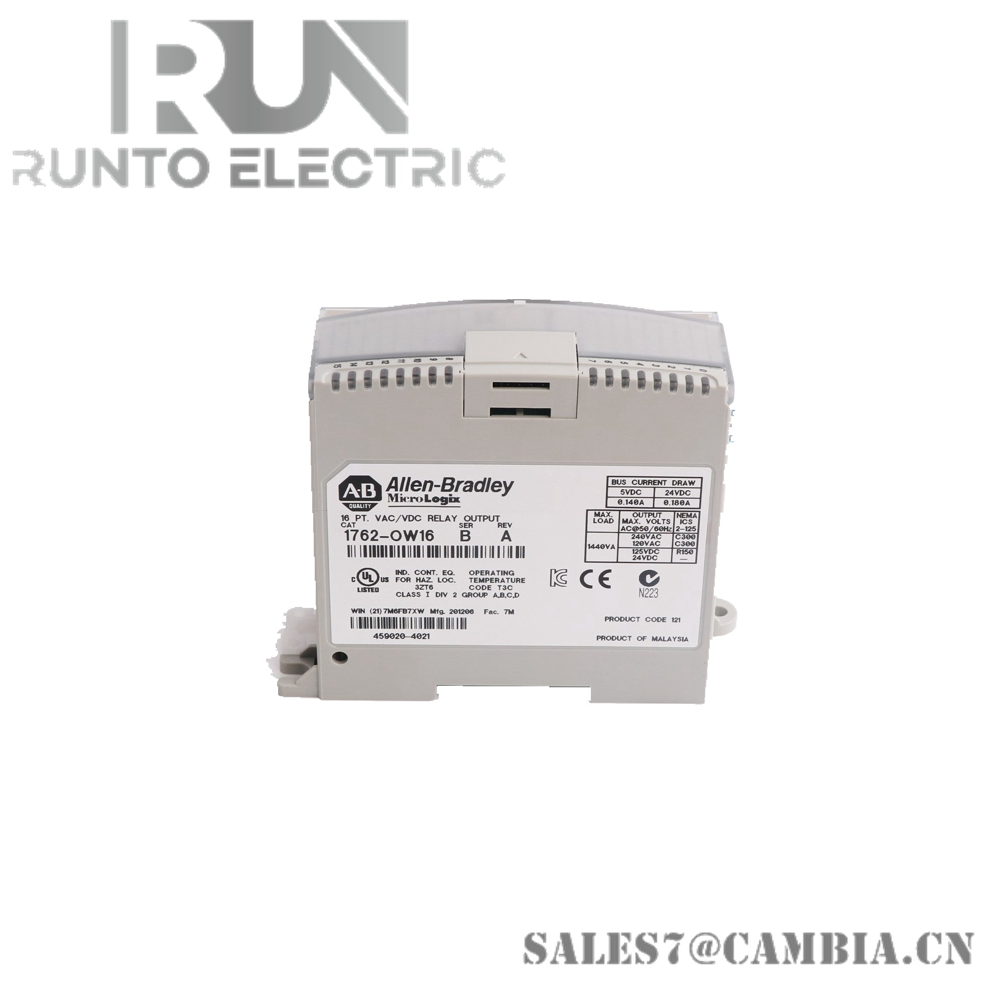 1762-OW16 Allen Bradley MicroLogix 16 Point Relay Output Module
