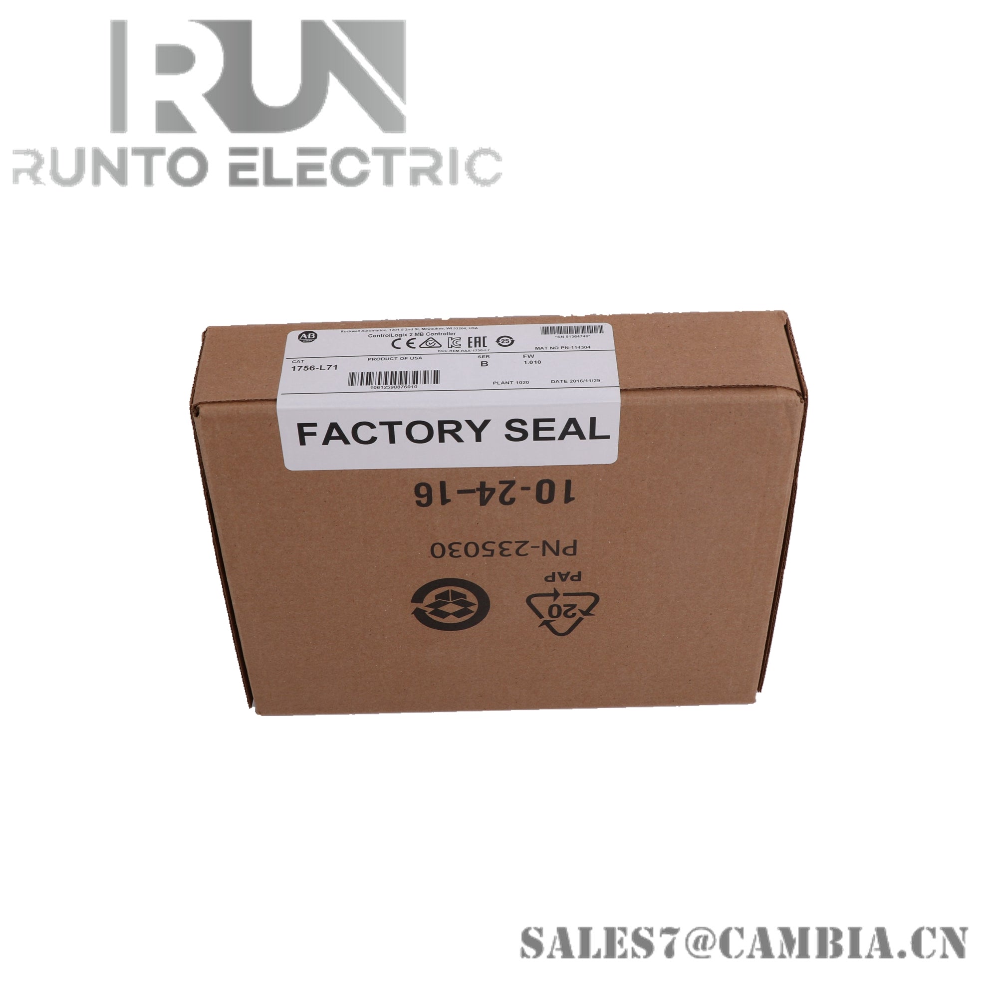1756-L71 Allen Bradley PROCESSOR MODULE