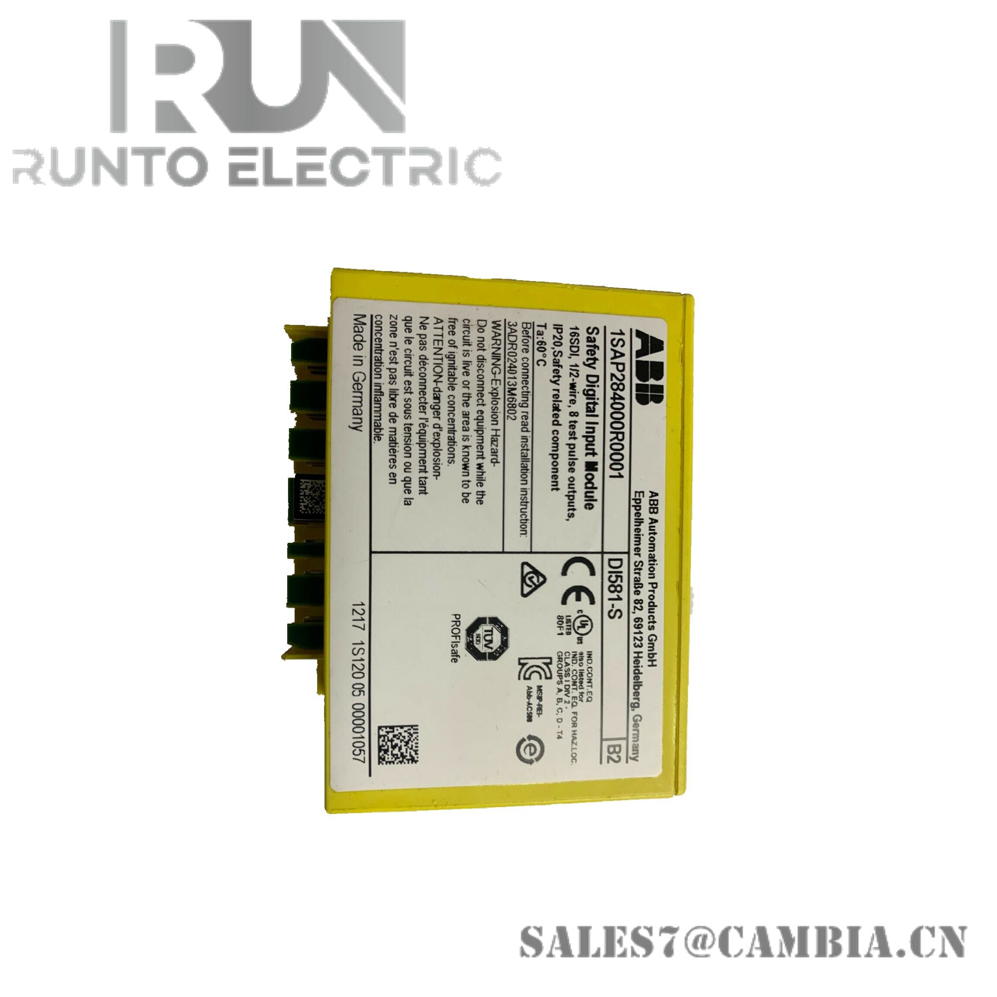 DX581-S 1SAP284100R0001 ABB Security Digital Input Module