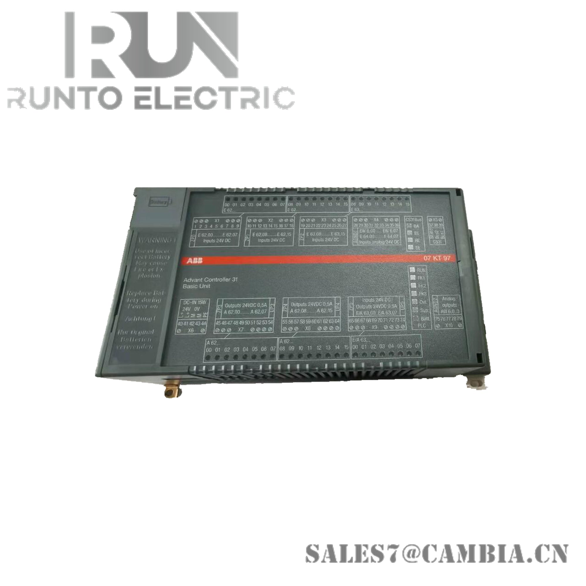 ABB 07KT98 GJR5253100R3262 Basic Unit Controller