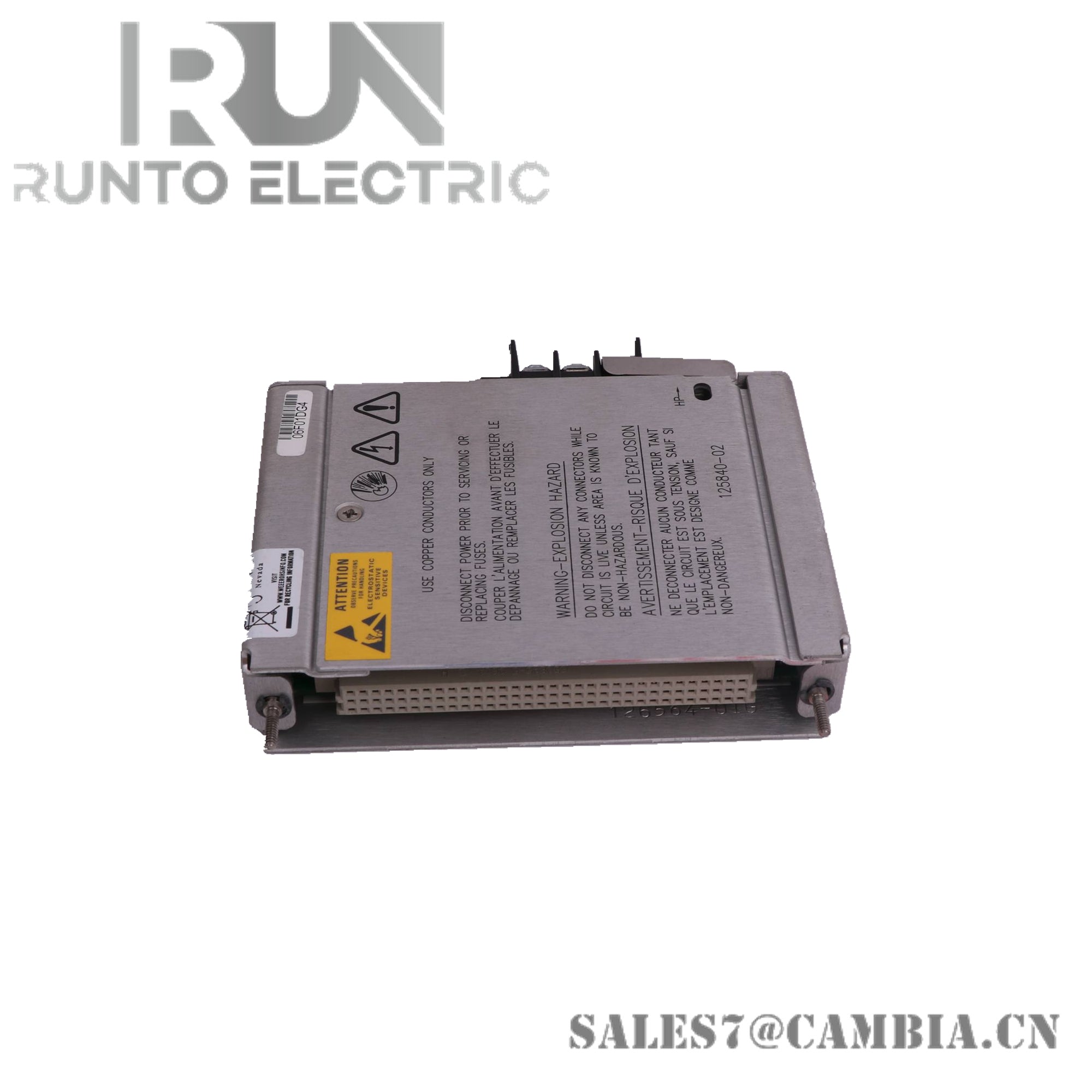 125840-02 | Bently Nevada | 3500/15 Low Voltage AC Power Input Module