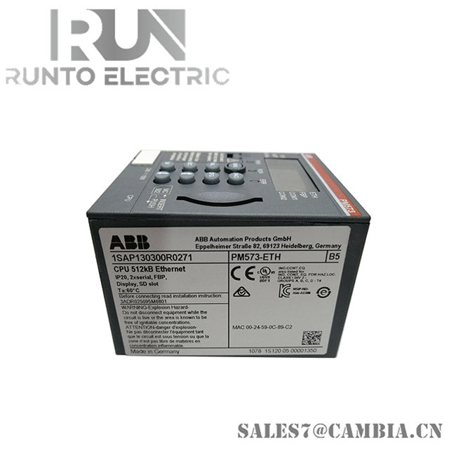 ABB PM573-ETH 1SAP130300R0271 Programmable Logic Controller