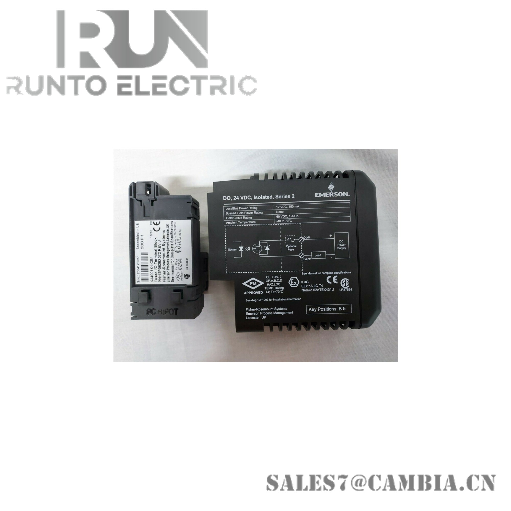 Emerson KJ3208X1-BA1 12P3904X012 Discrete Output Module