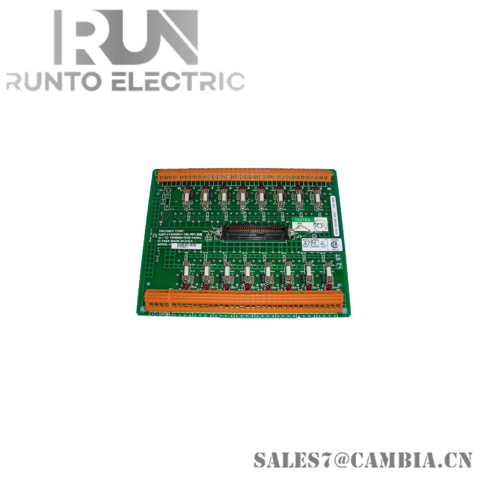 2755 7400061-600 Invensys Triconex Module Brand New