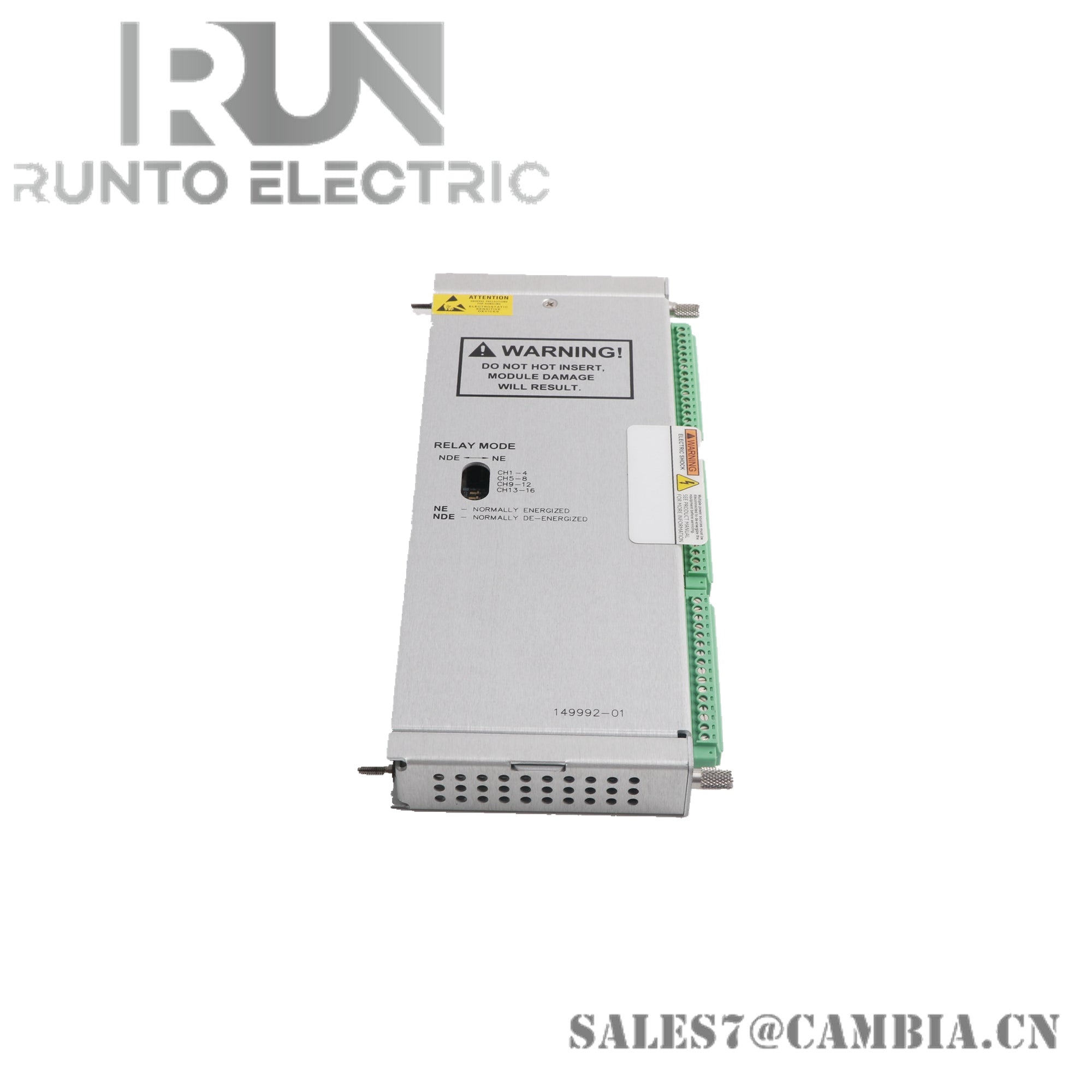 Bently Nevada 3500/33 149992-01 16-Channel Relay Module