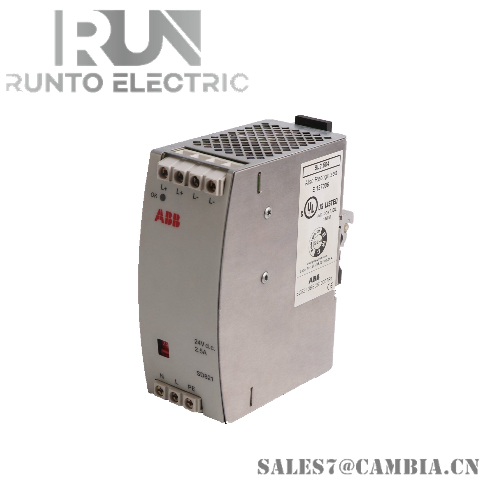 ORIGINAL ABB SD821 3BSC610037R1 Power Supply Device