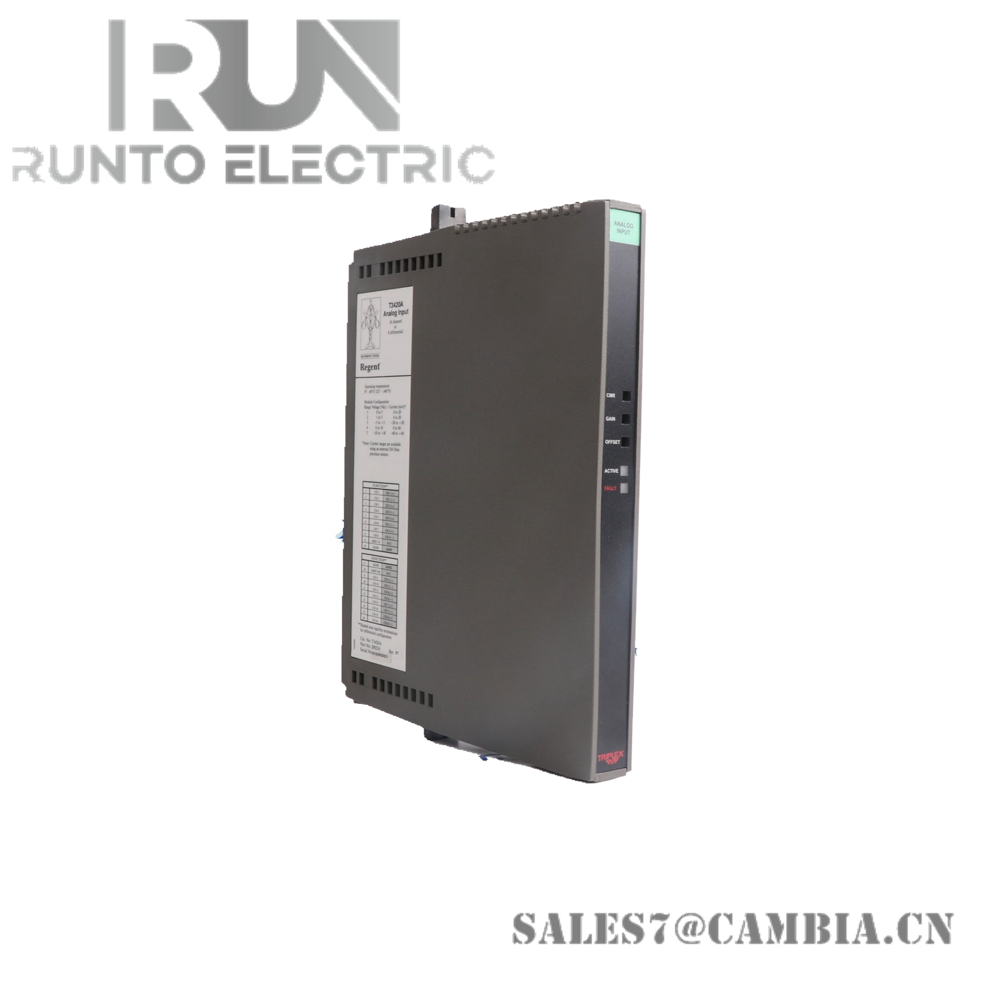 T3420A ICS Triplex Analog Input