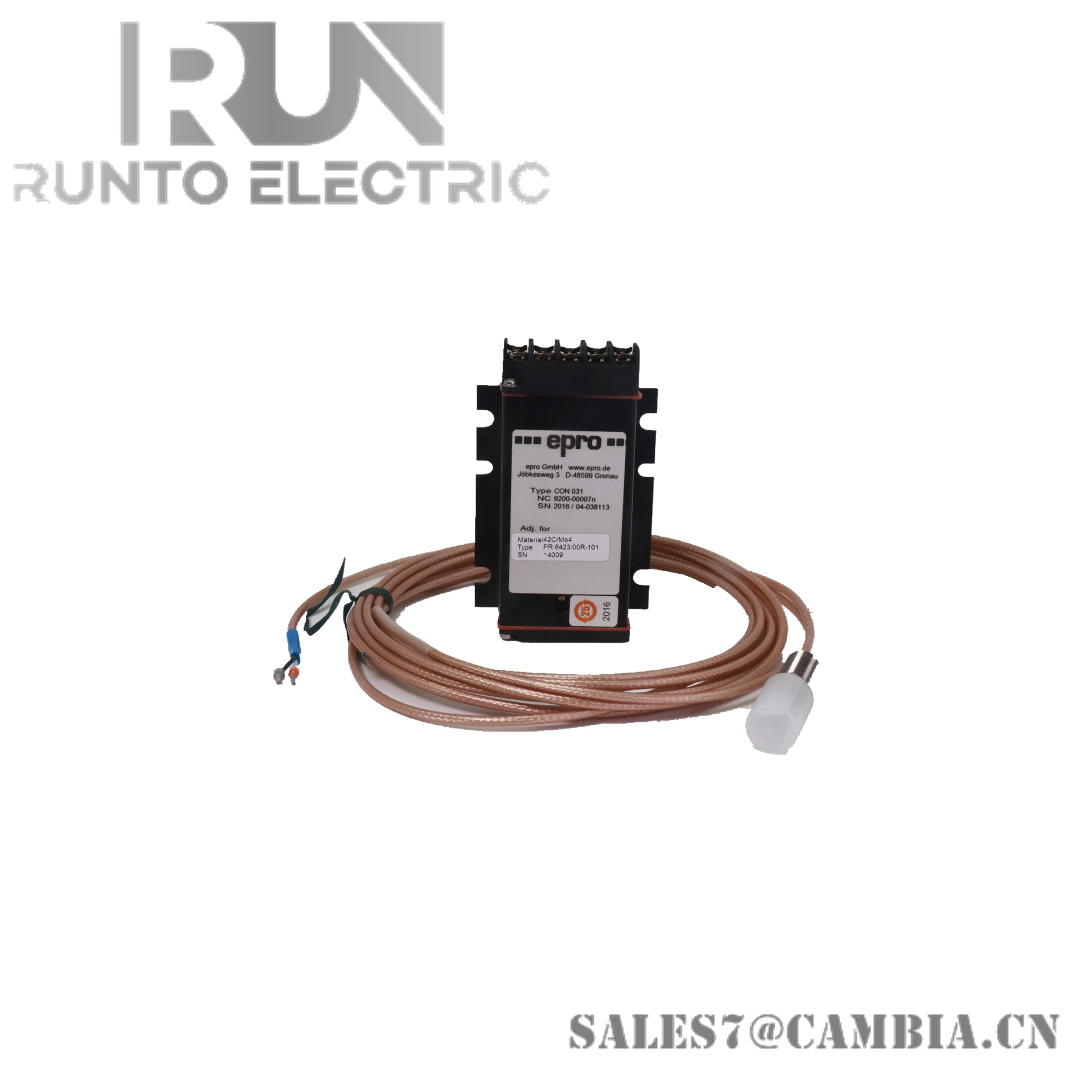 Emerson PR6423/011-010+CON021 8mm Eddy Current Sensor
