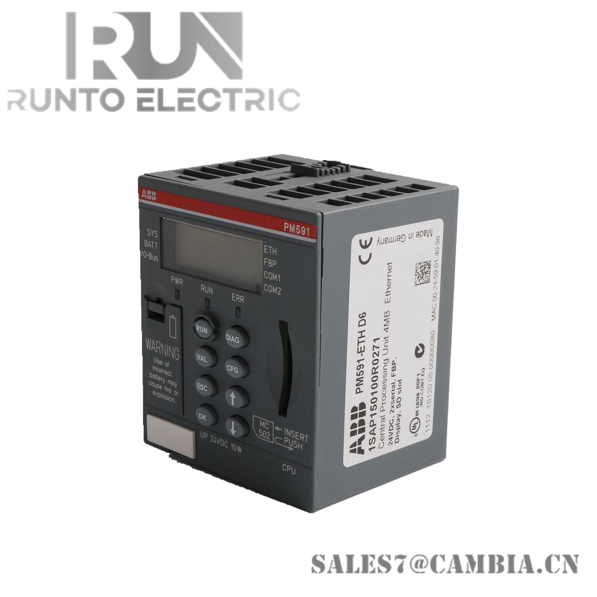 ABB 1SAP130100R0100 PM571 AC500 PLC
