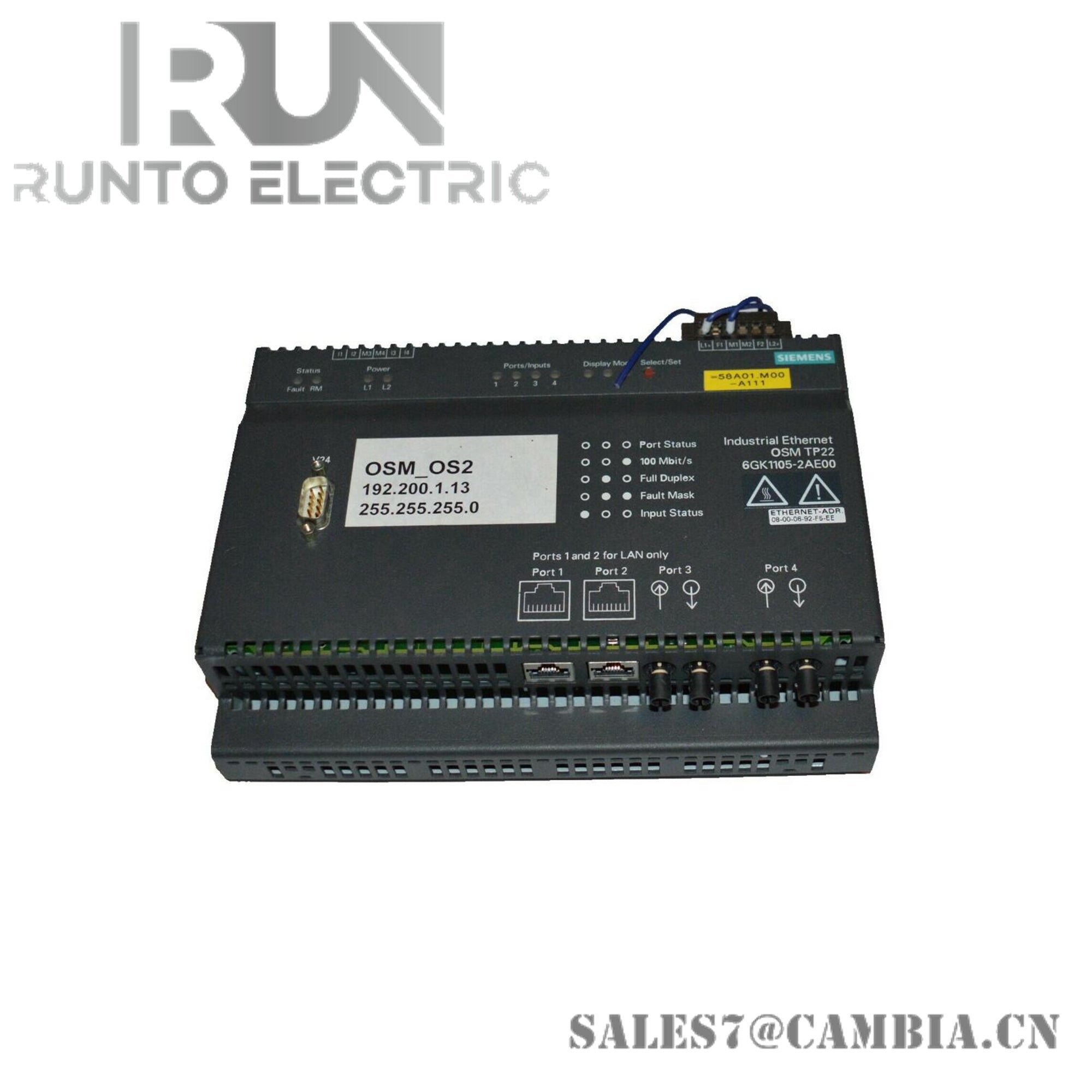 Siemens 6GK1105-2AE00 Optical Switch Module