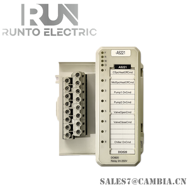 ABB DO820 3BSE008514R1 Digital Output Relay Module