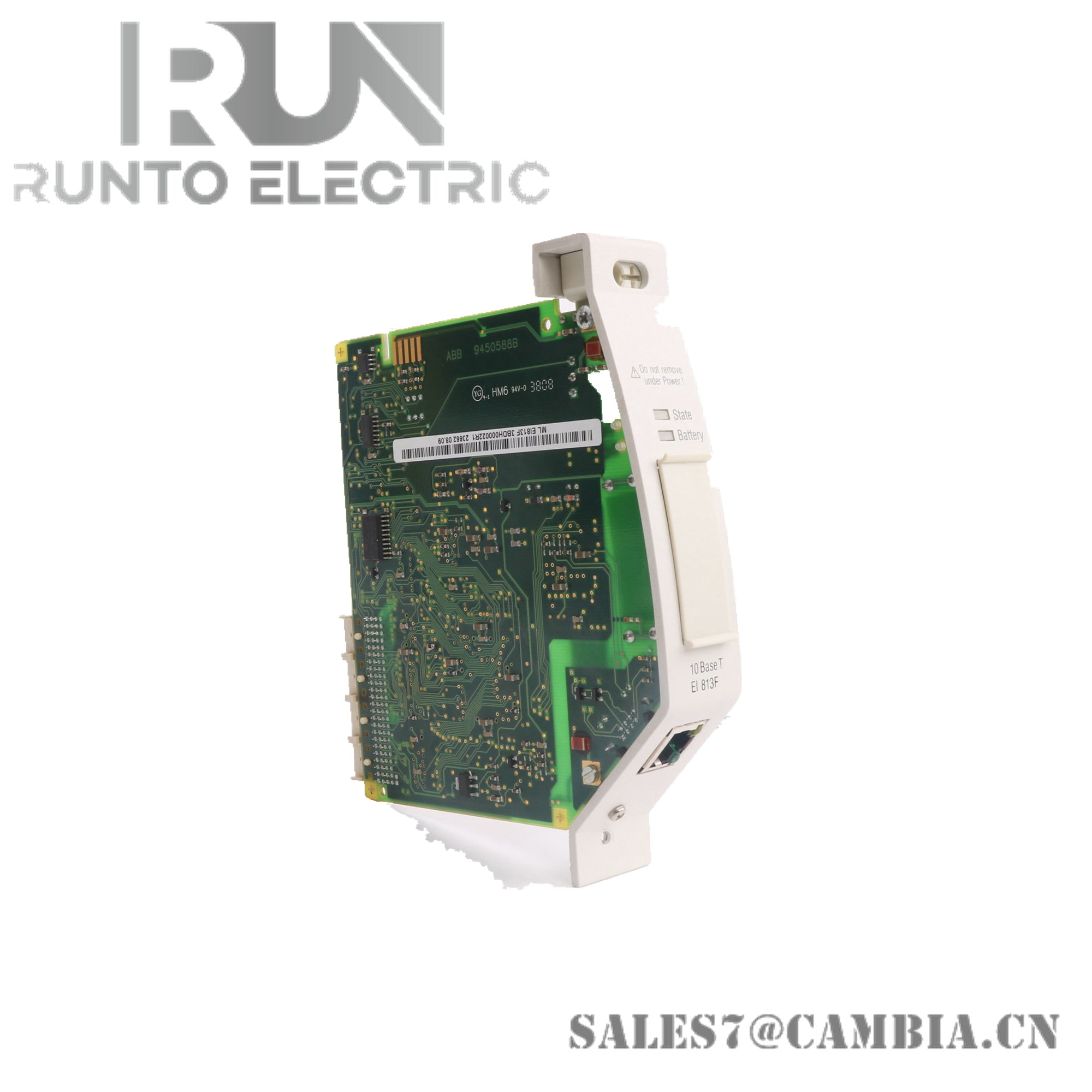 ABB  EI 813F 3BDH000022R1 Ethernet Fieldbus Module