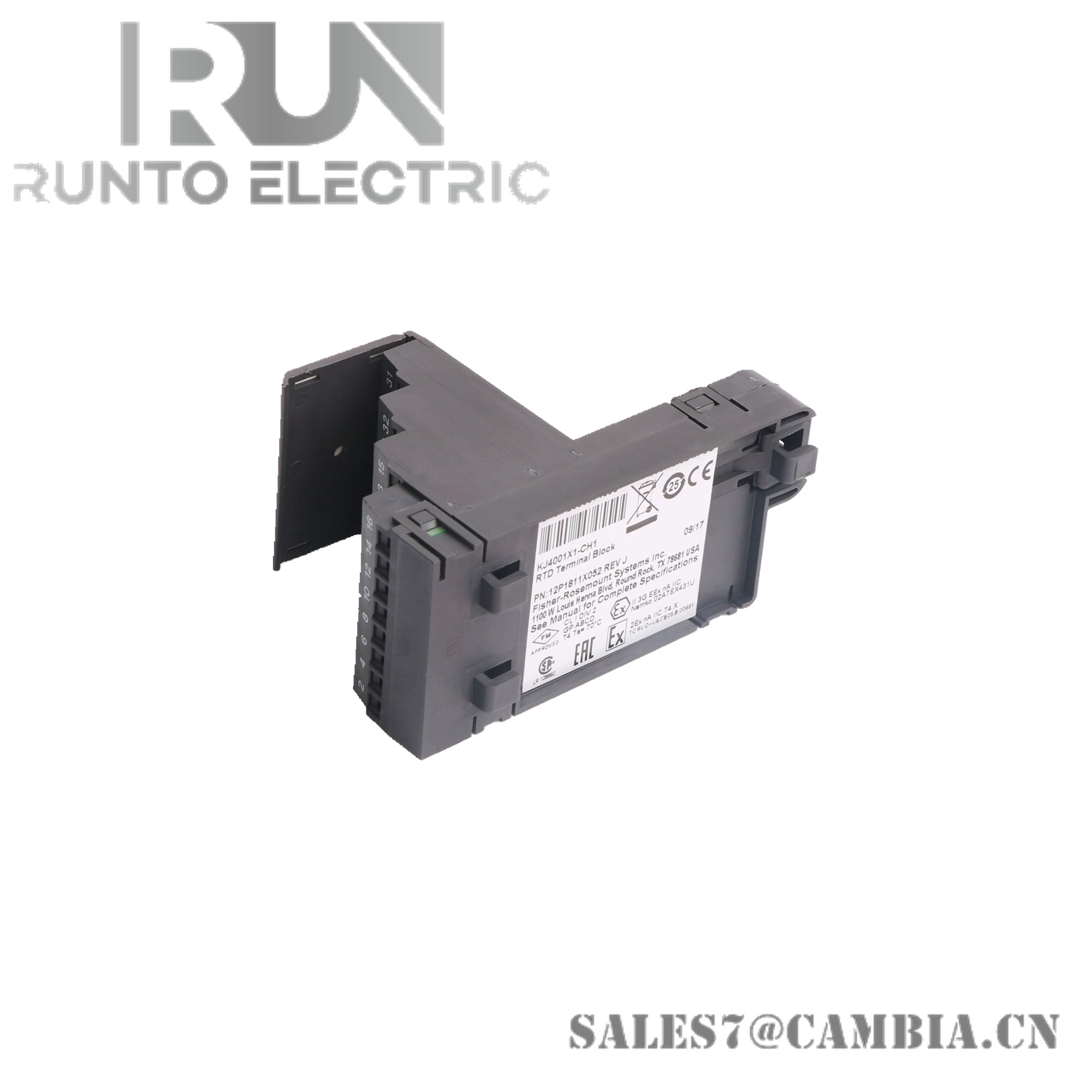 Emerson KJ4001X1-CH1 RTD Terminal Block