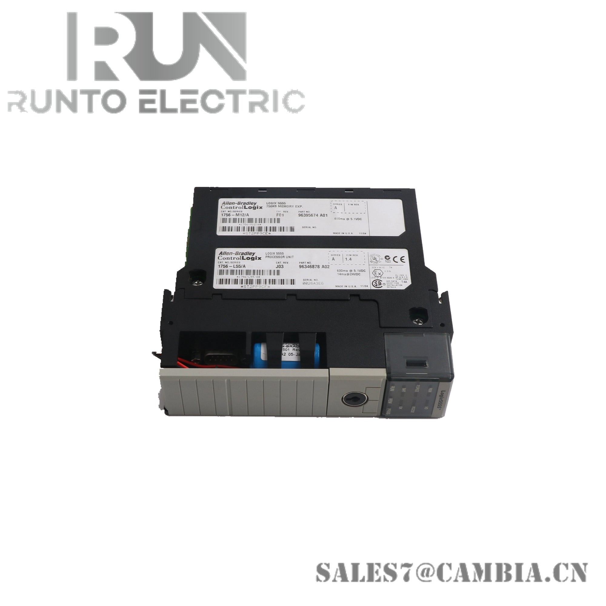 Allen Bradley 1756-L55M16 CPU MODULE