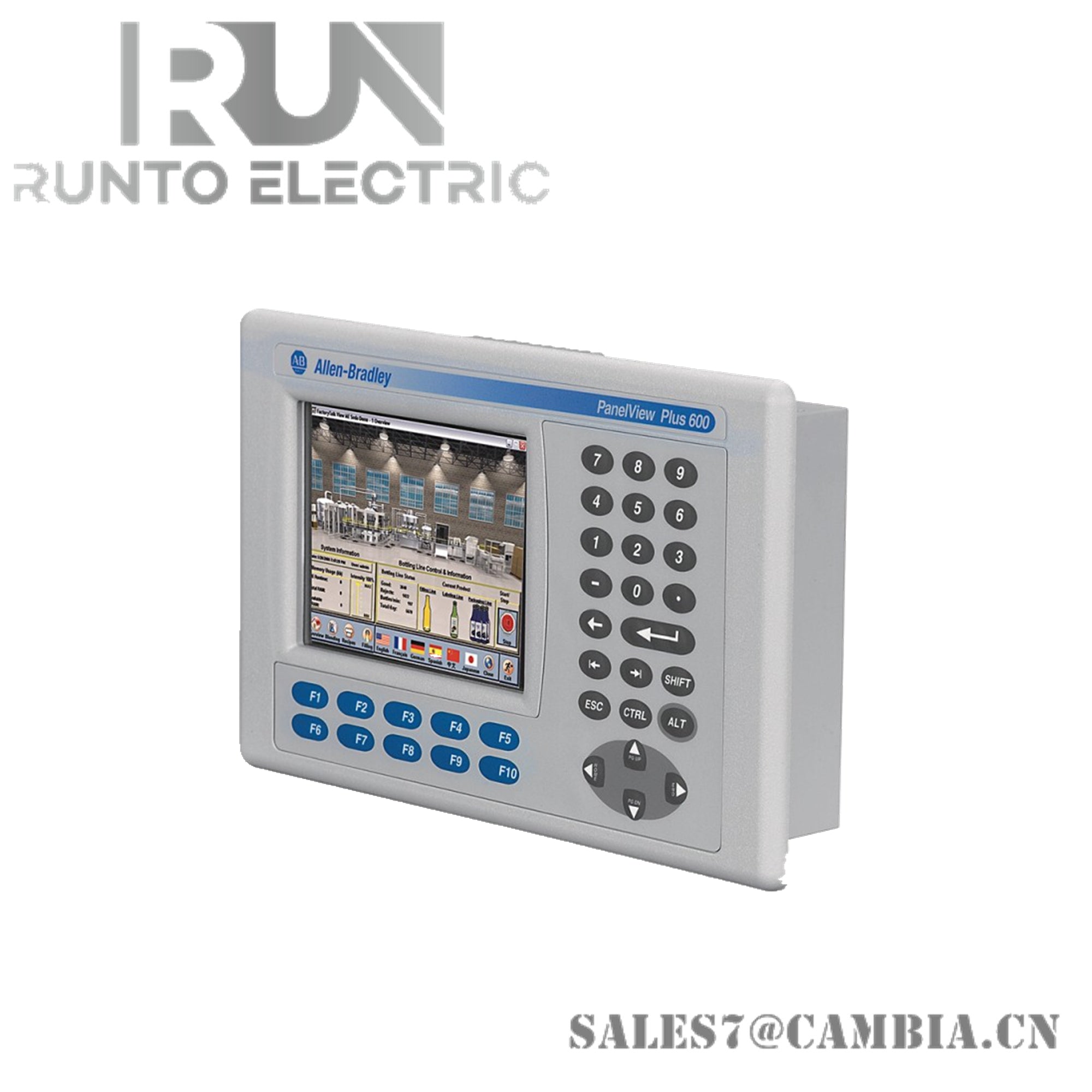 Allen Bradley 2711P-B6C20A8  PanelView Plus 6 Color Key/Touch Screen