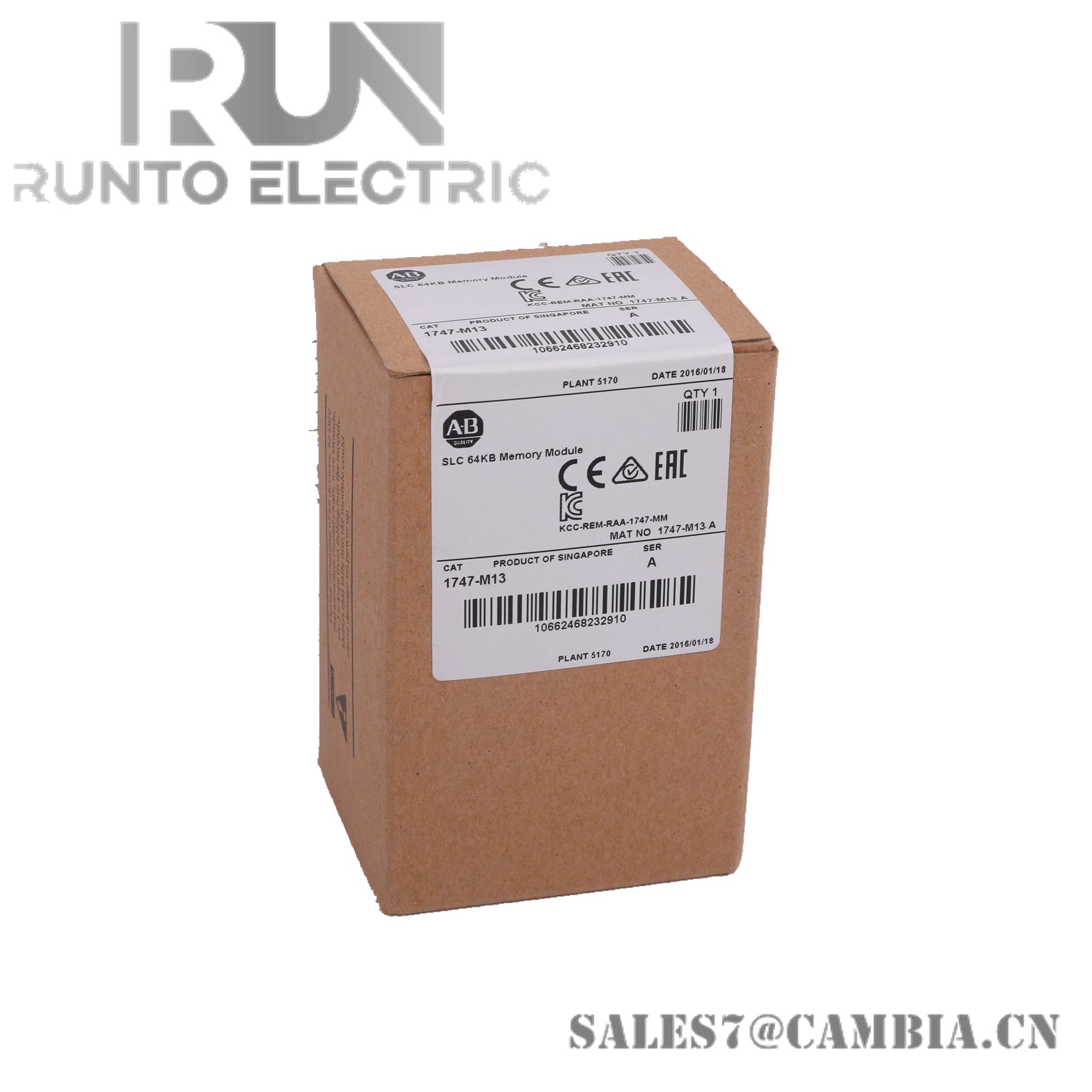 Allen Bradley 1747-M13 SLC 64KB Memory Module