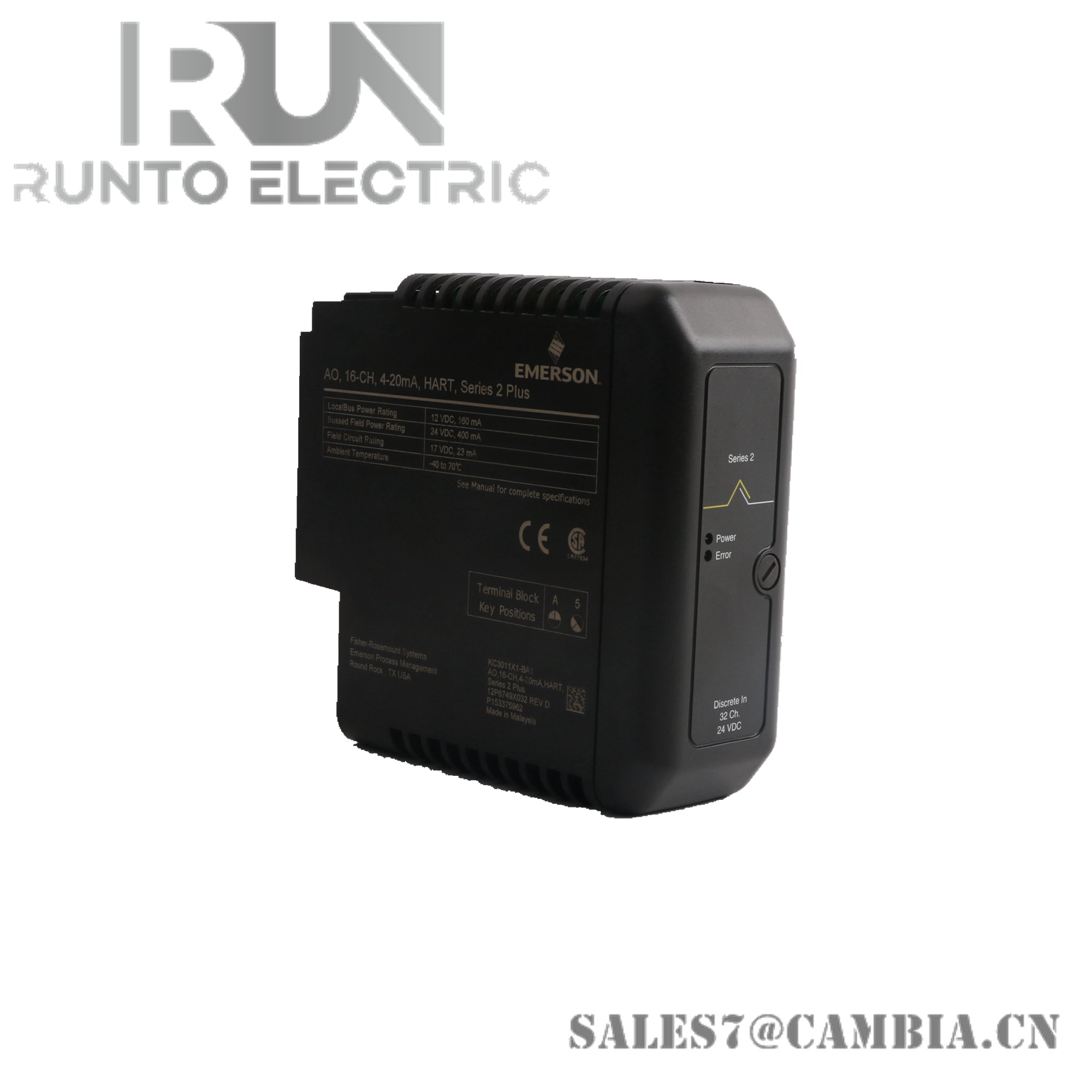 Emerson KJ3201X1-BA1 Discrete Input Module