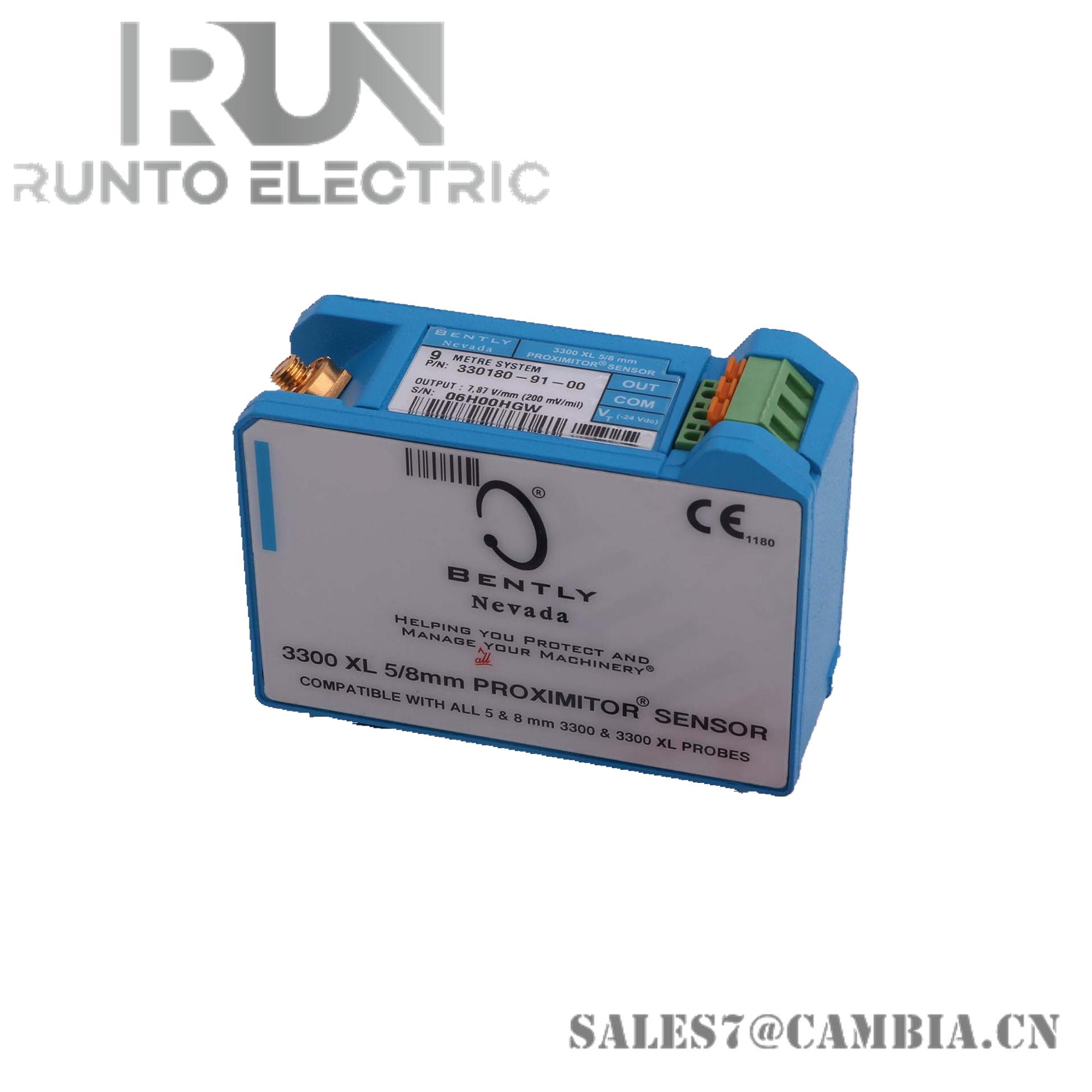 330180-12-00 | Bently Nevada | 3300 XL Proximitor Sensor