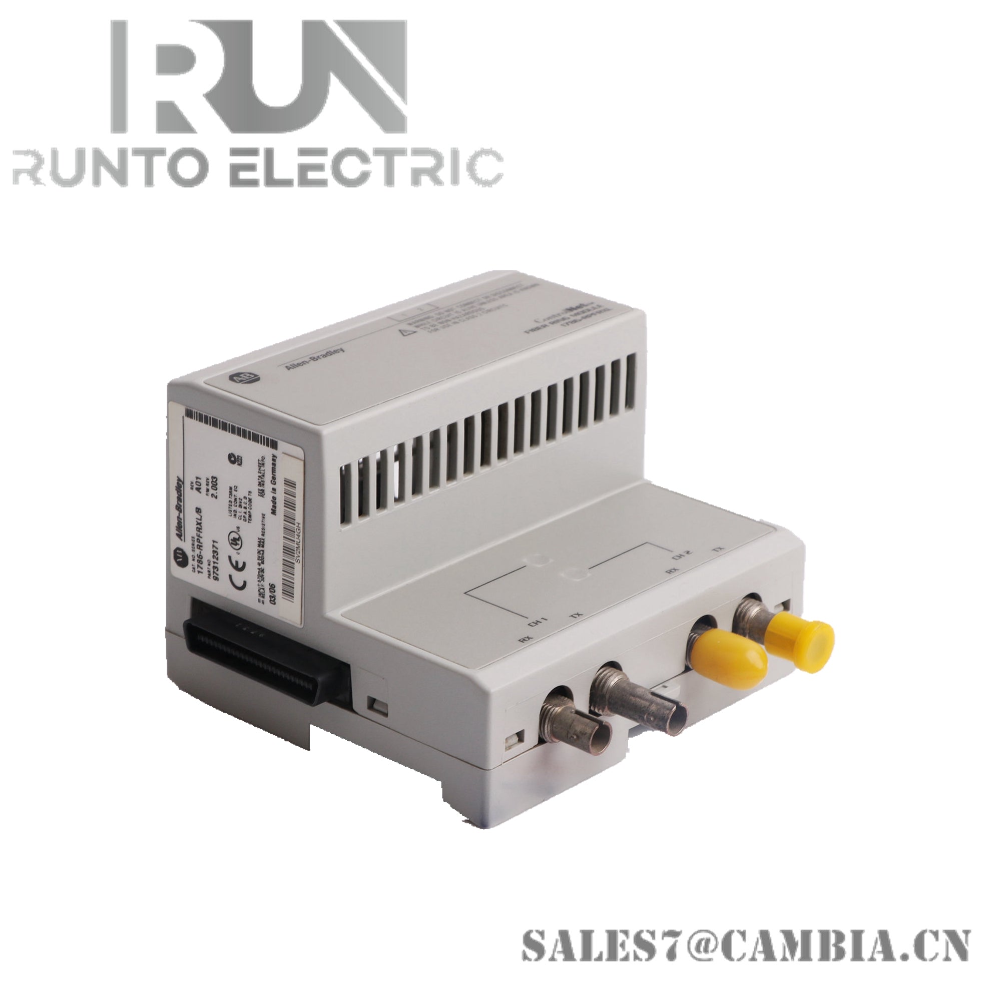 Allen Bradley 1786-RPFRXL ControlNet Fiber Ring Ex Long Repeater