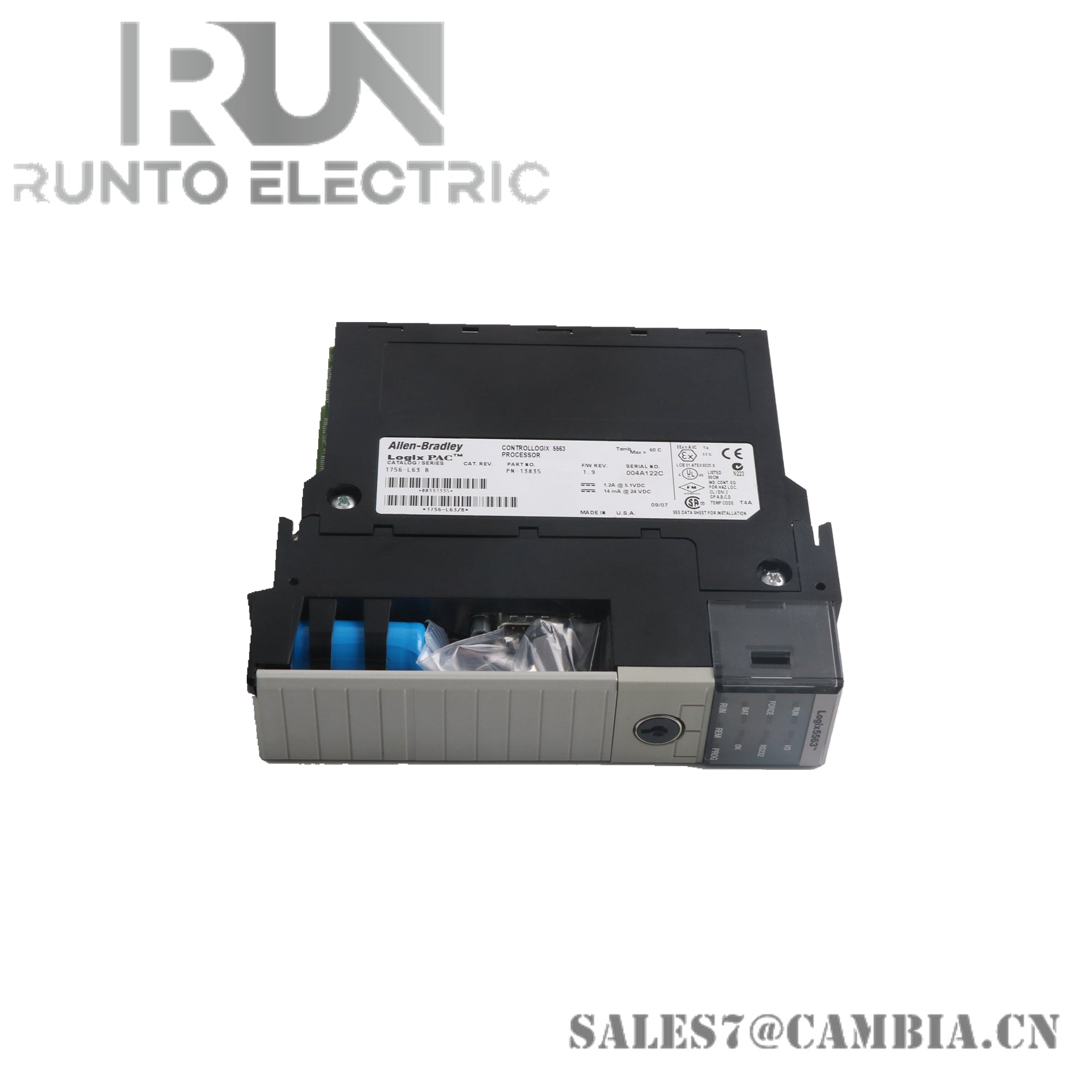 1756-L63 Allen Bradley CONTROLLER MODULE