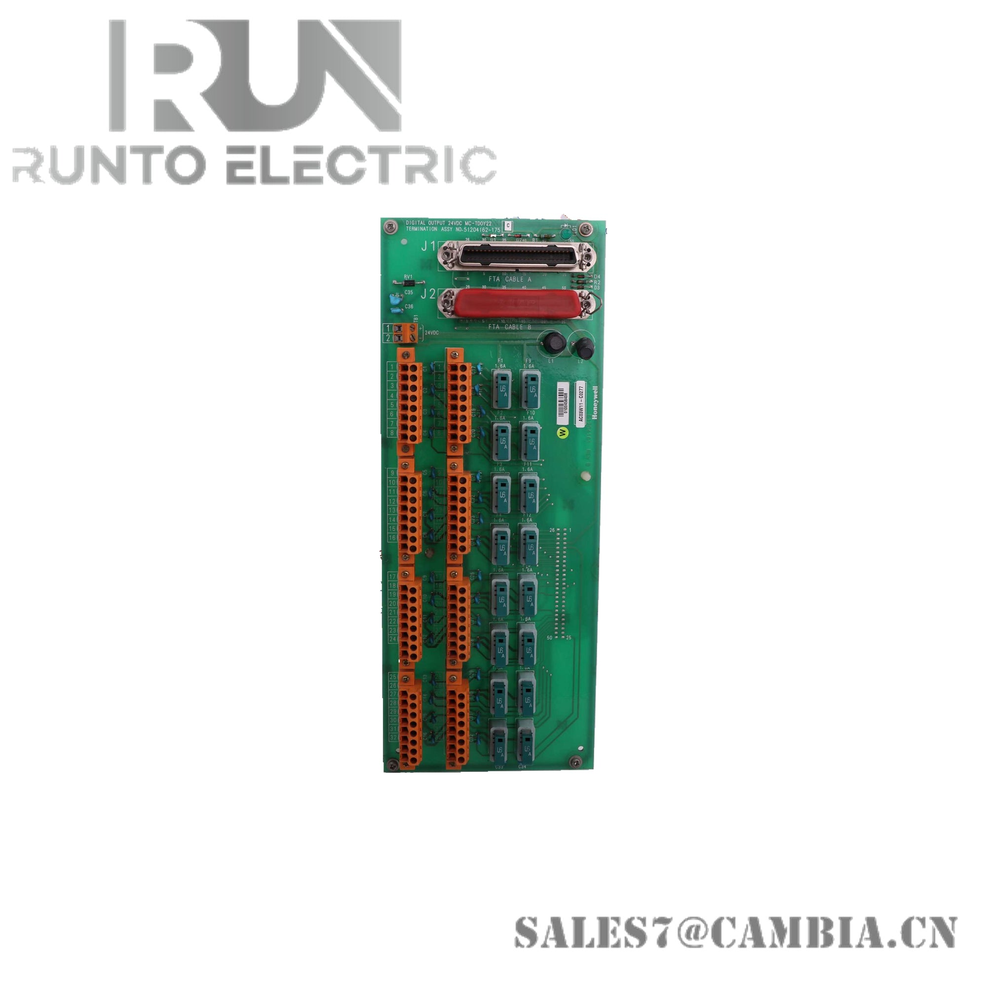 Honeywell MU-KFTA05 51201420-005 FTA I/O Cable