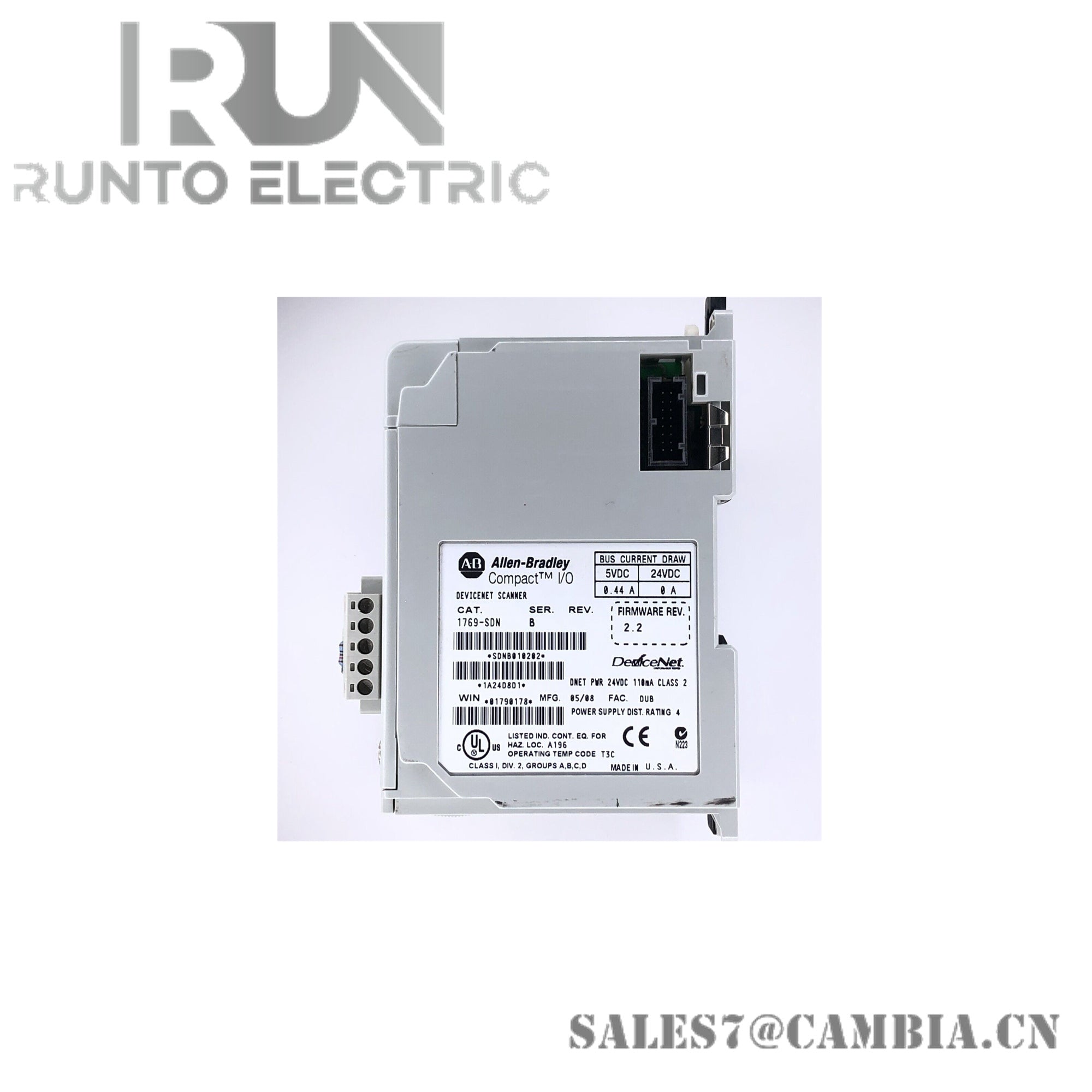 Allen Bradley 1769-SDN CompactLogix DeviceNet Scanner Module