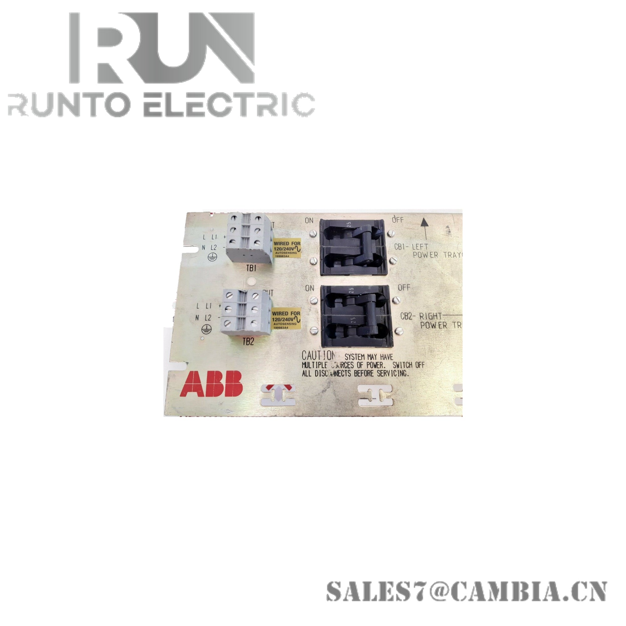 ABB PHARPSPEP11013 Power Entry Panel Single Chassis