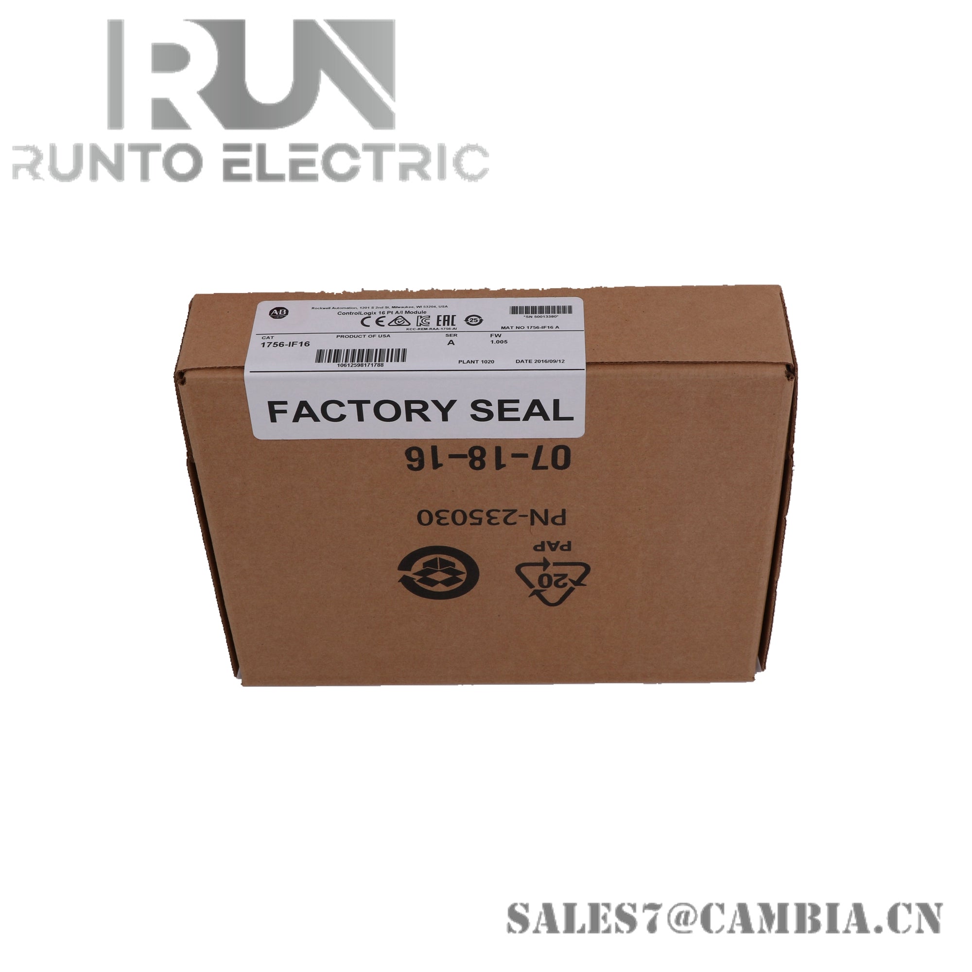 Industrial products 1756-IF16 Allen Bradley INPUT MODULE