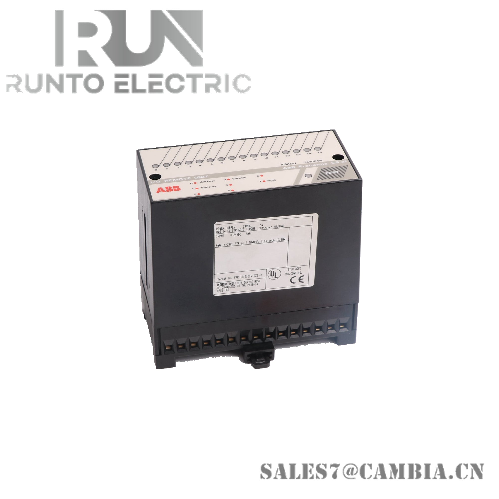 ABB Module CS513 3BSE000435R1 | MasterBus 300E Communications Module