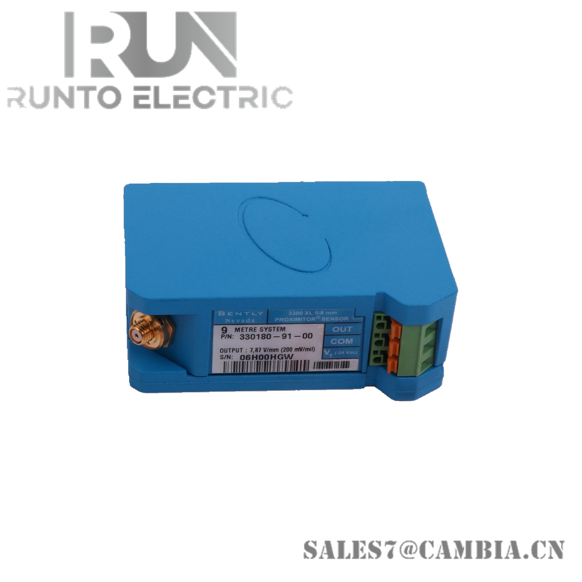 330180-12-00 | Bently Nevada | 3300 XL Proximitor Sensor